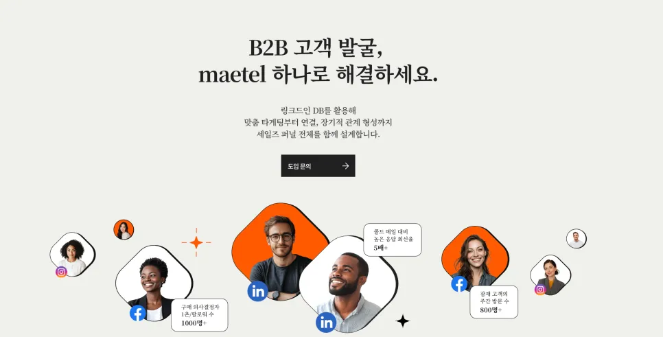 수출바우처 해외마케팅과 해외영업에 활용 가능한 링크드인 전문 기업 메텔