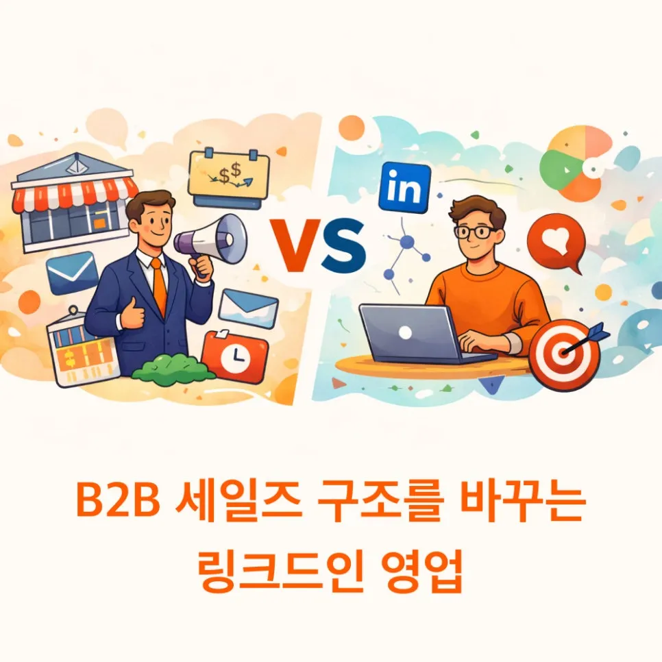 링크드인 영업과 기존 영업방식의 차이점